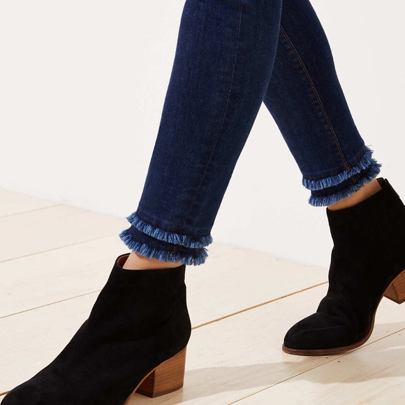 🌿Ann Taylor SOLD NWOT Double Raw Hem Jeans sz 30 - Picture 3 of 4